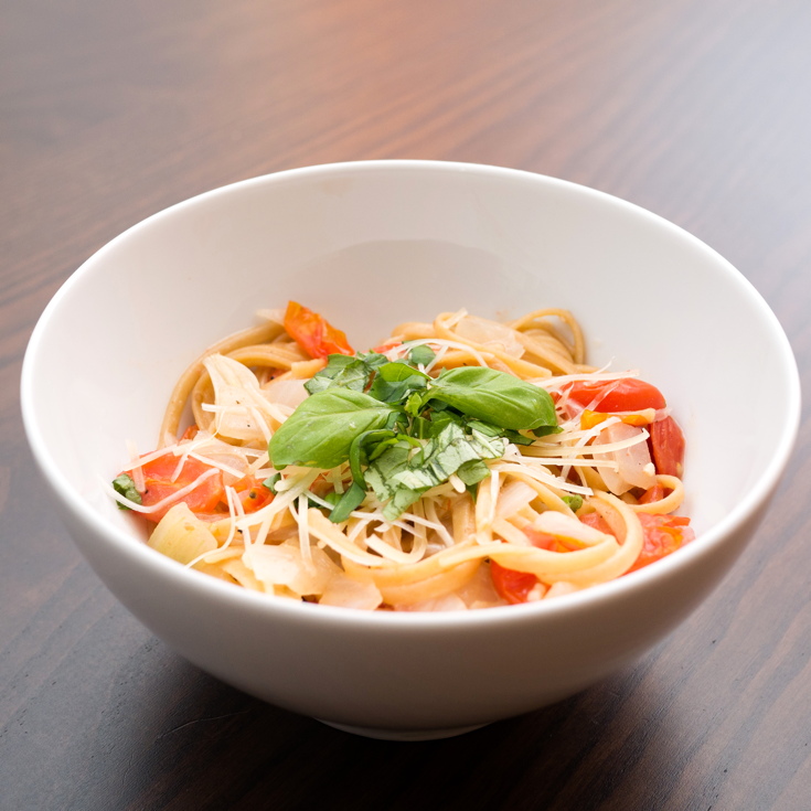 Pasta with Brie and Tomatoes Get the Good Stuff!